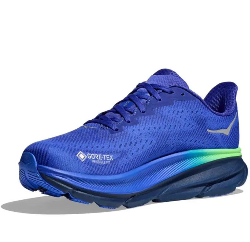 Hoka One One Men's Clifton 9 GTX Running Shoes Dazzling Blue/Evening Sky-3